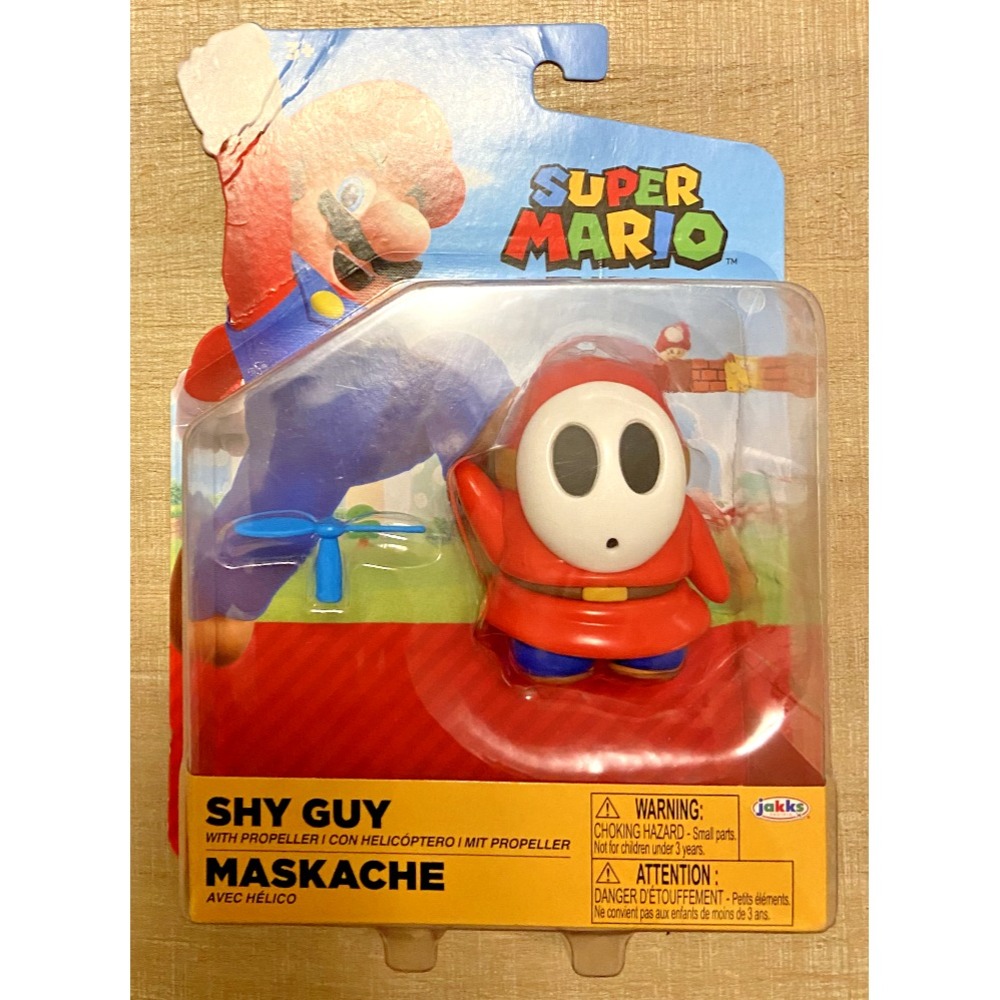 SHY GUY Super Mario Jakks Pacific 4" Figure with Propeller‎